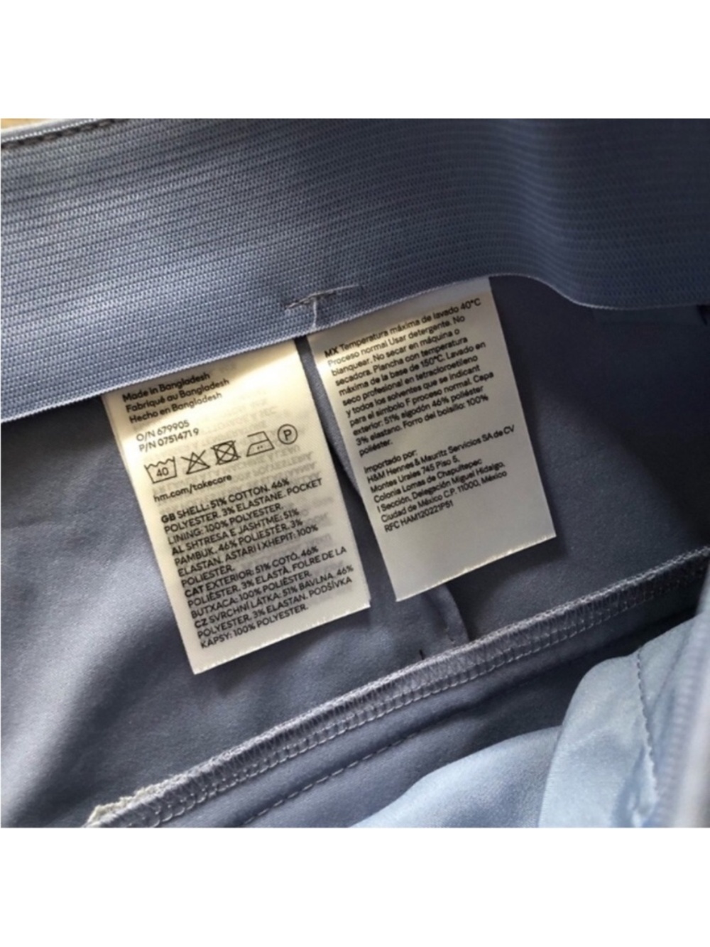 Tailored Light Blue Women's Trousers - Picture 4 of 9